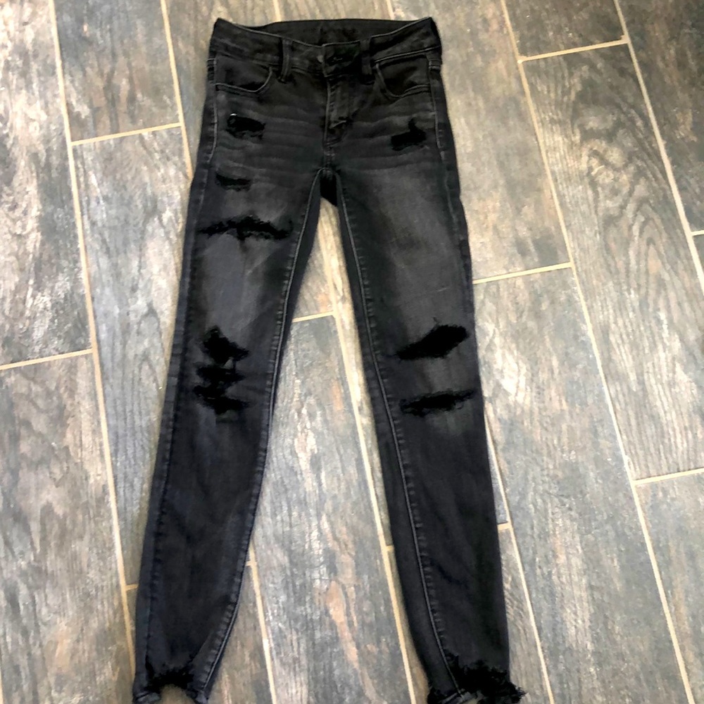 American Eagle Next Level stretch black jeans